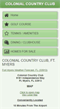Mobile Screenshot of colonialcountryclub.us